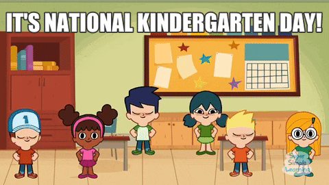 #kindergartenday #dancing #fun #supersimplesongs #classroom GIF by Super Simple