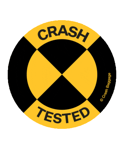 Crash Luggage Sticker by Wakai