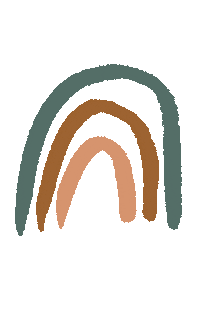 shankennedy_ rainbow simple boho arch Sticker