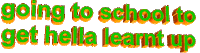 get going to school Sticker by AnimatedText