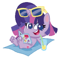 Twilight Sparkle Summer Sticker by My Little Pony