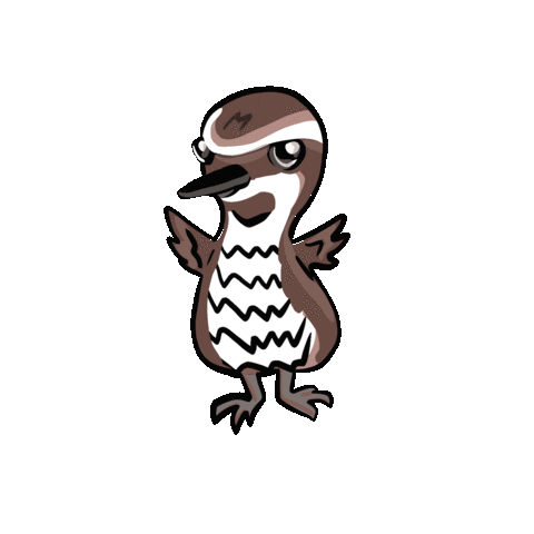 kingandrail koko guam king and rail koko bird Sticker