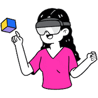 Happy Vr Sticker by HelloHolo