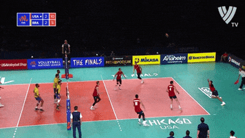 Smash Usa Volleyball GIF by Volleyball World