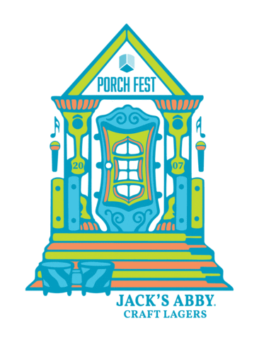 jacksabby giphyupload porchfest jacks abby porch fest Sticker