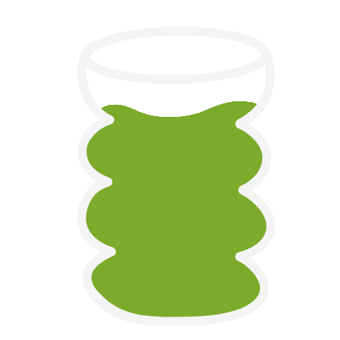 Green Tea Coffee Sticker by PokaDesign