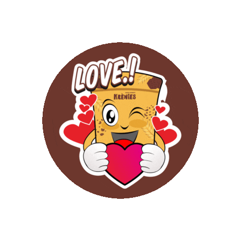 Krenies giphyupload love heart cinta Sticker