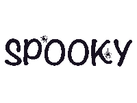 solyomeszter halloween text typography fall Sticker