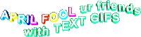 april fool ur friends with text gifs Sticker by AnimatedText