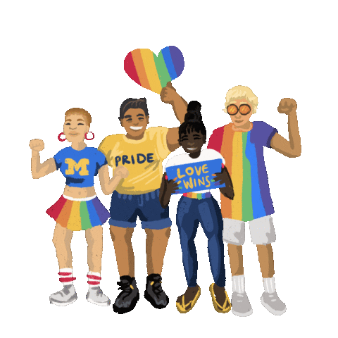 Michigan Football Pride Sticker by University of Michigan