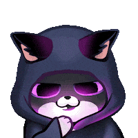 Glowing Black Cat Sticker