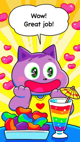 kittysweettooth giphygifmaker cat wow great job GIF