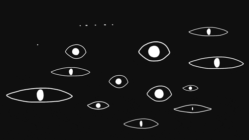 black and white animation GIF by Cindy Suen