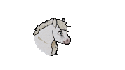 raisinglittleluna raising cute horse raisinglittleluna littleluna Sticker