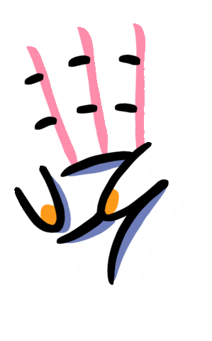 Hand Finger Sticker by Yeremia Adicipta