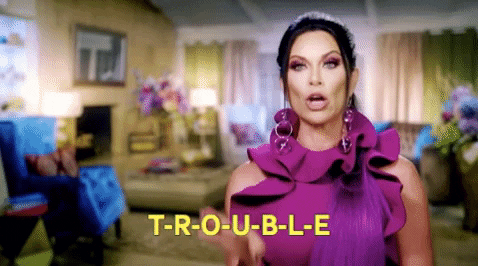 real housewives trouble GIF by leeannelocken