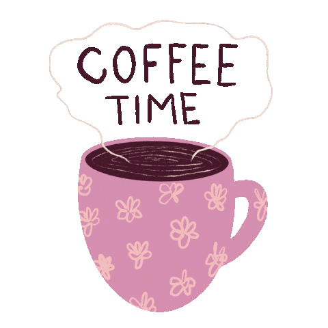 Coffee Time Art Sticker