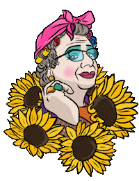 Sunflower Vera Sticker
