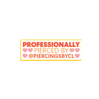 PiercedConceptStore piercings pierced piercer shoppierced Sticker