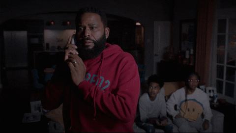 Scared Anthony Anderson GIF by ABC Network