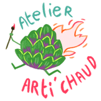 AtelierArtiChaud books edition zine fanzine Sticker