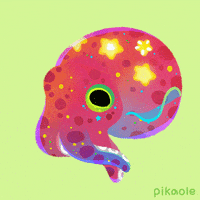 Marine Life Squid GIF by pikaole