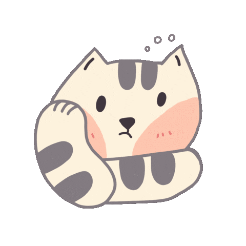 Bored Cat Sticker