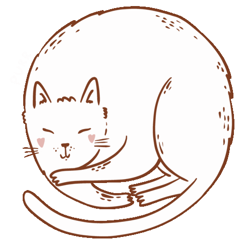 Cat Love Sticker by Tania S.