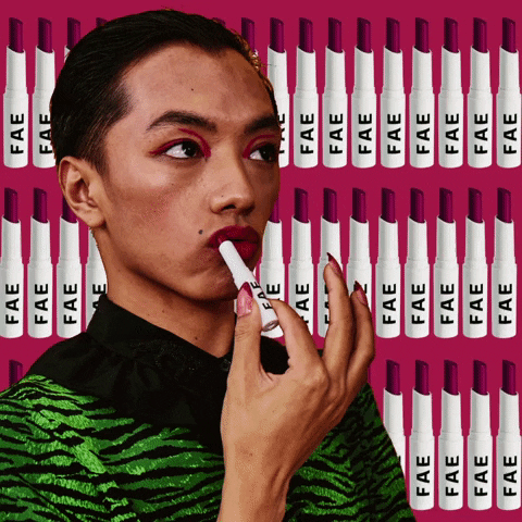 FAEBEAUTY makeup lipstick freeandequalbeauty genderlessmakeup GIF