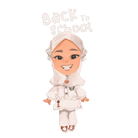 School Hijab Sticker by Rafhi Dominic