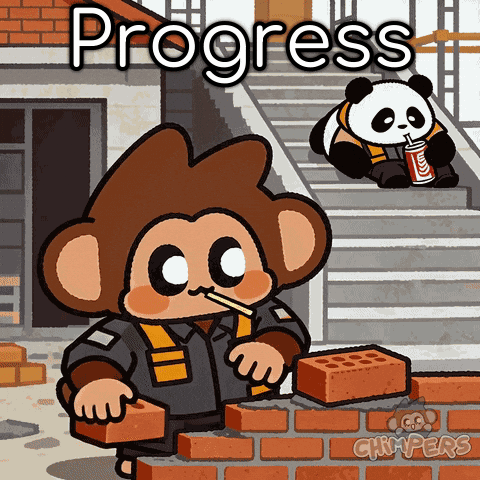 In Progress Monkey GIF by Chimpers