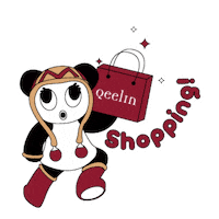 Happy Panda Bear Sticker by Qeelin Jewellery