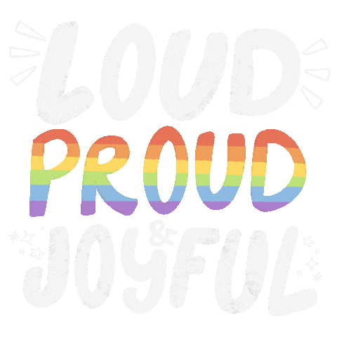 Brennatedesco giphyupload rainbow pride joy Sticker