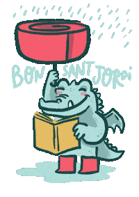Sant Jordi Lluvia Sticker
