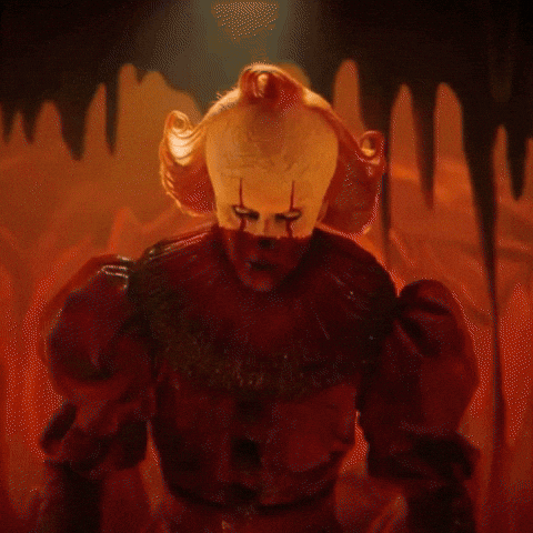 Dancing Clown Stephan King GIF