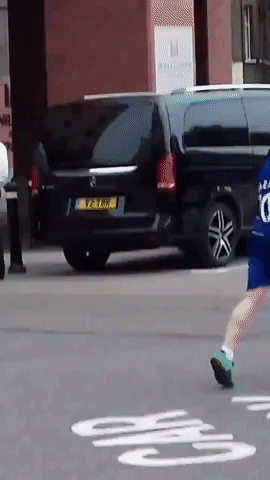 Chelsea Star Willian Has Kickabout With Young Fan Outside Stamford Bridge