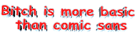 unimpressed comic sans Sticker by AnimatedText