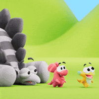 Walking Off Wild Child GIF by Claynosaurz