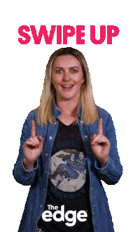 Swipe Up New Zealand Sticker by The Edge NZ