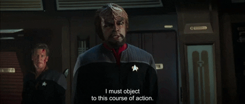 Disagree Star Trek GIF by Goldmaster