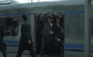 japan subway GIF
