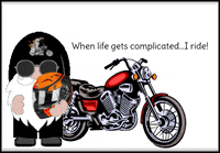 Motorcycle Gnome GIF