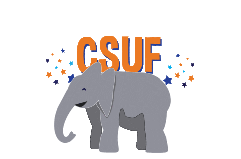 california state university fullerton celebration Sticker by Cal State Fullerton