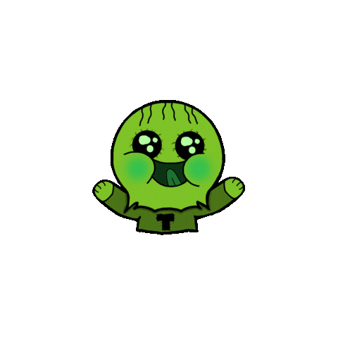 Apprendista verde felice simpatico buffo Sticker