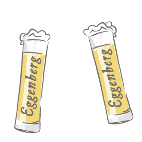 Cheers Bier Sticker by Brauerei Schloss Eggenberg