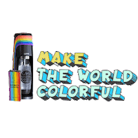 Make The World Colorful Sticker by sodastreams