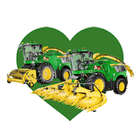 Harvester Forager Sticker by John Deere