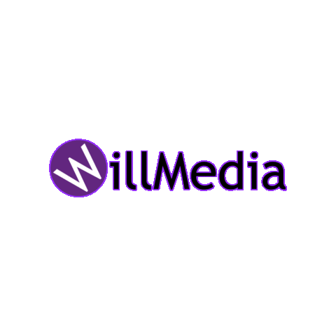 WillMedia giphygifmaker logo neon willmedia Sticker