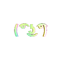 Rainbow Ugh Sticker