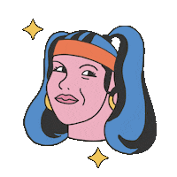 Girl Illustration Sticker by Treefort Music Fest
